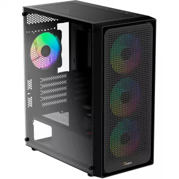 Ocypus Gamma C50 ARGB Preto Caixa com vidro temperado Mid-Tower