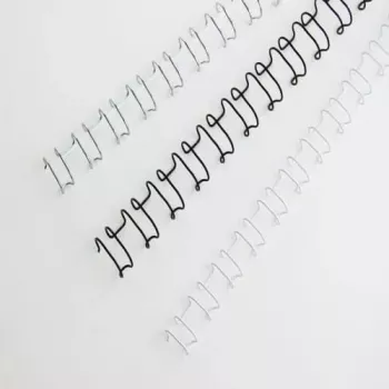 GBC MultiBind Arame de encadernação 14 mm 21 argolas A4 130 folhas Branco 100 unidades para MultiBind 220, 230, 230E, 420 IB165481