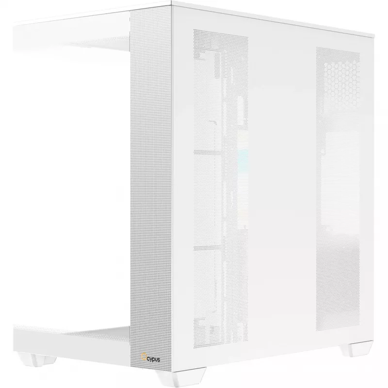 Ocypus Delta C74 ARGB Caixa Mid-Tower branca com vidro panorâmico