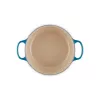 Le Creuset Signature Caçarola redonda em ferro fundido, 26 cm, 5,3 L, Azul Marseille