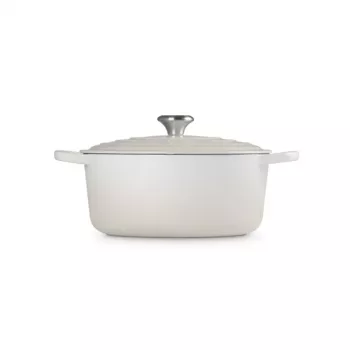 LE CREUSET Caçarola redonda em ferro fundido esmaltado 34cm 12L Creme