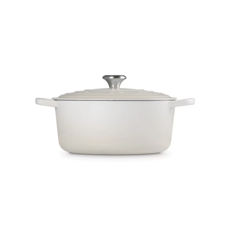 LE CREUSET Caçarola redonda em ferro fundido esmaltado 34cm 12L Creme