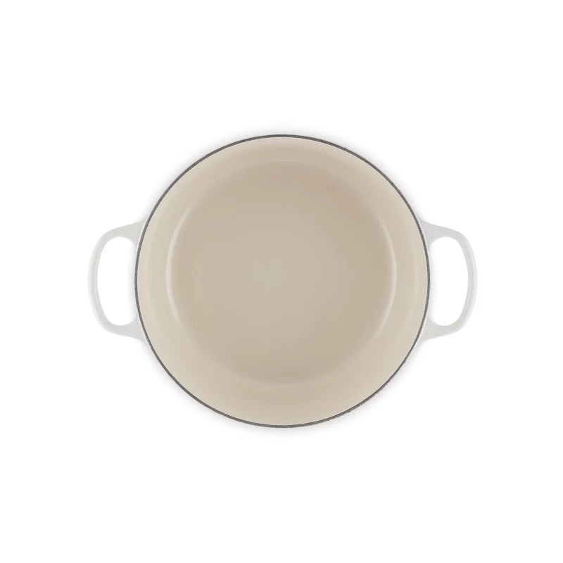 LE CREUSET Caçarola redonda em ferro fundido esmaltado 34cm 12L Creme