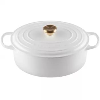 Le Creuset Caçarola oval em ferro fundido 31cm / 6,3L Branco