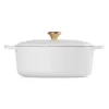 Le Creuset Caçarola oval em ferro fundido 31cm / 6,3L Branco