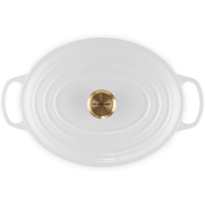Le Creuset Caçarola oval em ferro fundido 31cm / 6,3L Branco