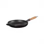 LE CREUSET Frigideira em ferro fundido com cabo de madeira Ø28cm Preto mate