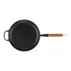 LE CREUSET Frigideira em ferro fundido com cabo de madeira Ø28cm Preto mate