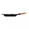 LE CREUSET Frigideira em ferro fundido com cabo de madeira Ø28cm Preto mate