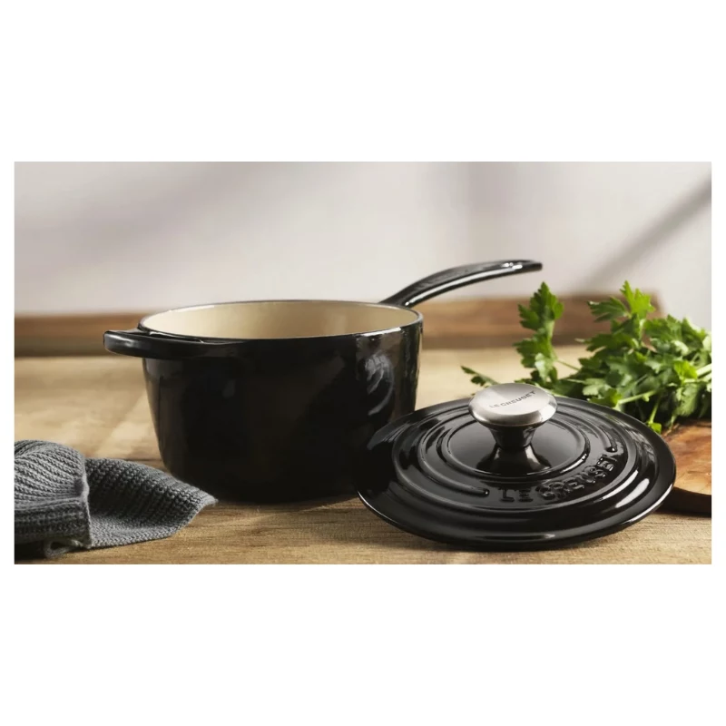 LE CREUSET Caçarola em ferro fundido 16cm 1,5L Preto