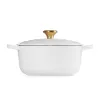LE CREUSET Panela de ferro fundido redonda 24cm 4,2L branco