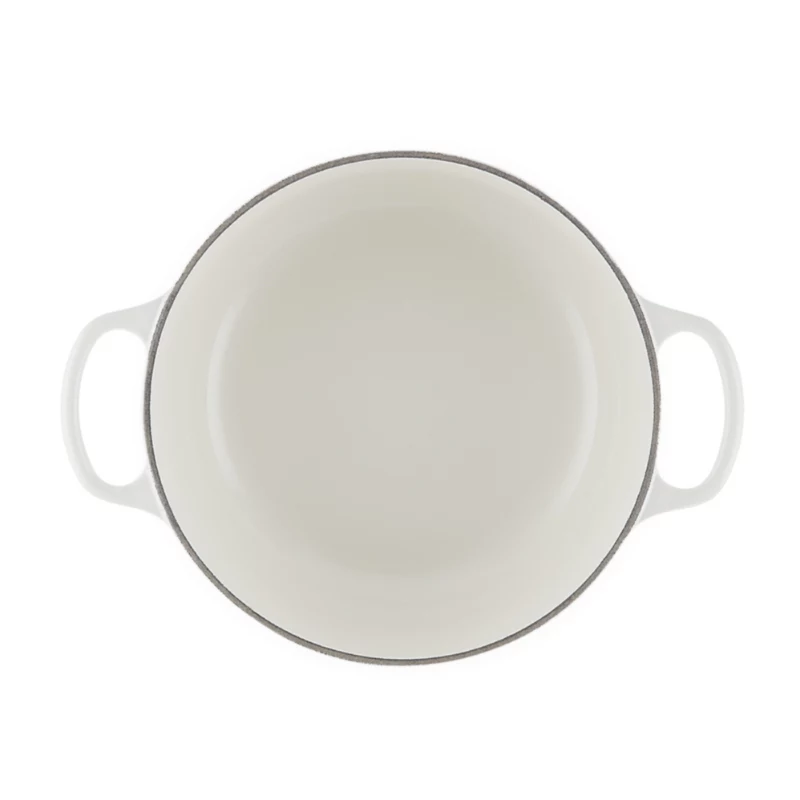 LE CREUSET Panela de ferro fundido redonda 24cm 4,2L branco