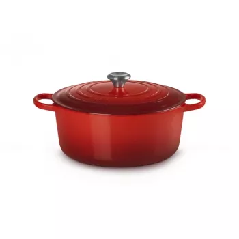 Le Creuset Assadeira redonda de ferro fundido 34cm 12L vermelho