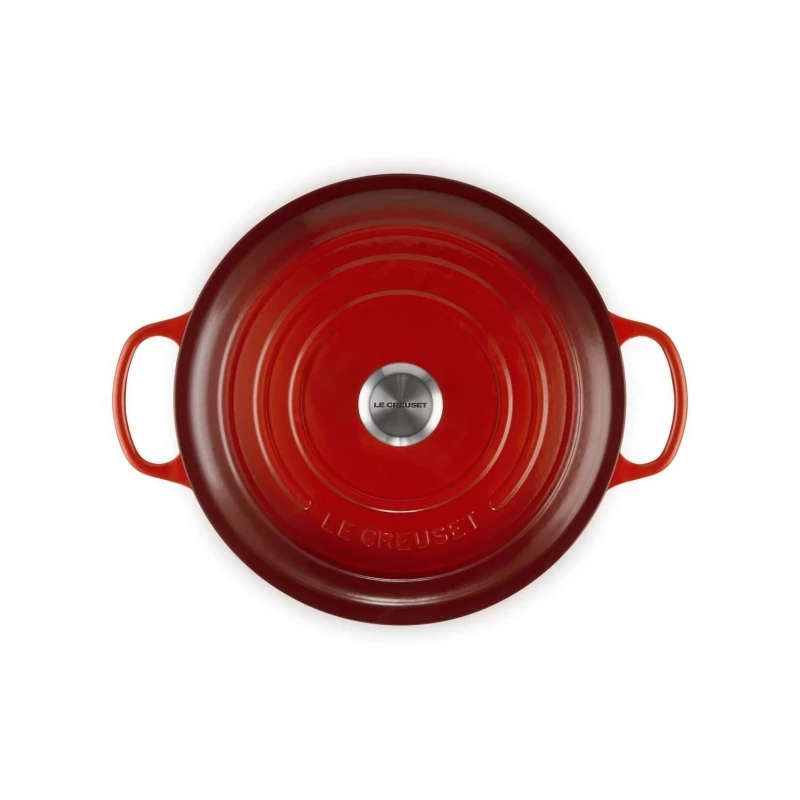 Le Creuset Assadeira redonda de ferro fundido 34cm 12L vermelho