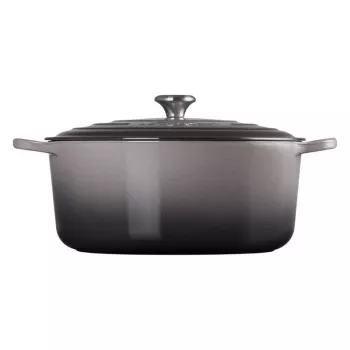 LE CREUSET Assadeira redonda de ferro fundido 34cm 12L cinzento