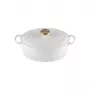 LE CREUSET Assadeira oval de ferro fundido esmaltado 27 cm 4,1 L branco