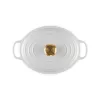 LE CREUSET Assadeira oval de ferro fundido esmaltado 27 cm 4,1 L branco