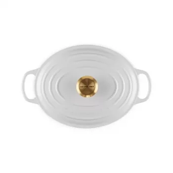 LE CREUSET Assadeira oval de ferro fundido esmaltado 27 cm 4,1 L branco