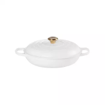 LE CREUSET Assadeira rasa de ferro fundido 30cm 3,5L branco