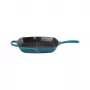 Le Creuset Grelhador quadrado de ferro fundido 26x26cm azul