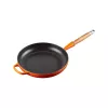 Le Creuset Frigideira de ferro fundido com cabo de madeira 28 cm volcanic laranja