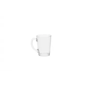 Esmeyer Arcoroc NEW MORNING Caneca de vidro com asa, 320 ml, vidro temperado, transparente, 110 mm de altura, pack de 6 (384-425)