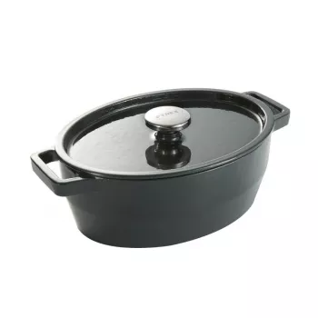 Pyrex assadeira de ferro fundido oval 5,8L cinzento 33x25cm
