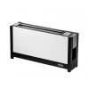 ritter volcano 5 torradeira de fenda longa com frentes de vidro branco