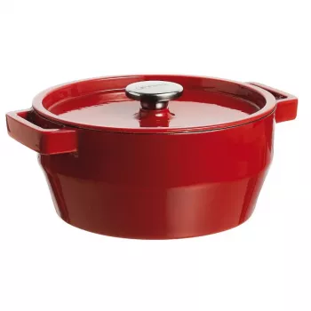 Pyrex assadeira de ferro fundido redonda 2,2L Ø20cm vermelho