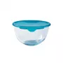 PYREX tigela de vidro com tampa 2,3L Ø21cm