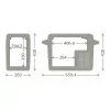 Dometic CFF 20 geleira de compressor 21L 12/24V / 100-240V