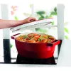 Assadeira oval em ferro fundido Pyrex 3,8L vermelha 29x21cm
