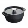 Panela redonda em ferro fundido Pyrex 6,8L 28cm cinzenta