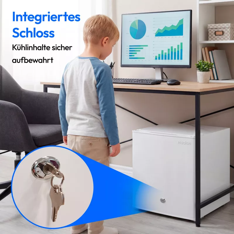 Combinado frigorífico-congelador Medion MD370001 LIFE 50 cm de altura classe de eficiência energética E branco