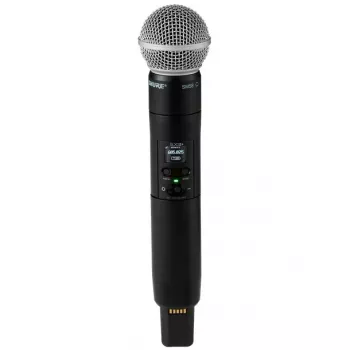 Emissor de mão Shure SLXD2+/58=-G65 com cápsula SM58 (470-606 MHz)