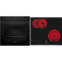 Conjunto de forno de encastrar Siemens EQ212KAAB com placa vitrocerâmica