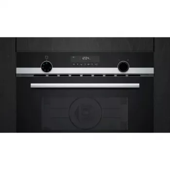 Micro-ondas de encastrar Siemens CM585AGS1 iQ500 preto/aço inoxidável