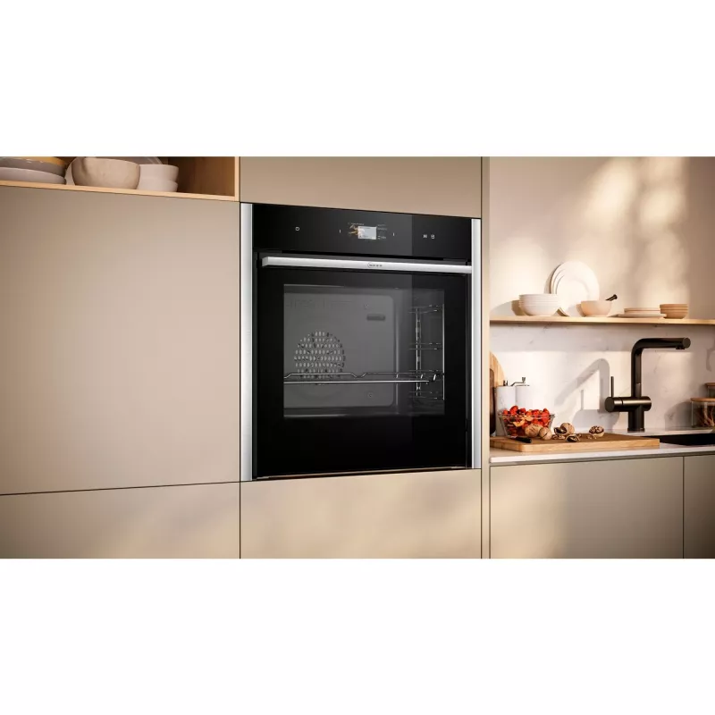 Forno de encastrar Neff B64FS31N0 N90 com FullSteam, 71L, aço inoxidável