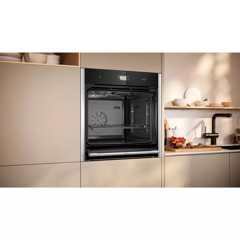 Forno de encastrar Neff B64FS31N0 N90 com FullSteam, 71L, aço inoxidável