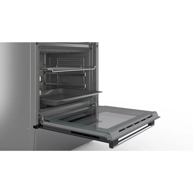 Fogão elétrico independente Bosch HKR39C250 Serie 4 com placa vitrocerâmica, aço inoxidável