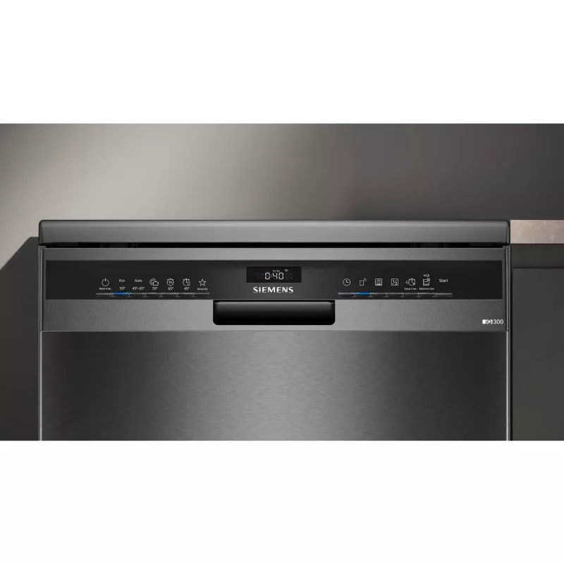 Máquina de lavar loiça independente Siemens SN23EC03ME iQ300 60 cm, 14 serviços de mesa, classe de eficiência energética B, Home Connect
