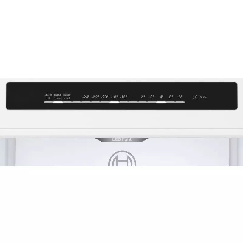 Frigorífico combinado independente Bosch KGN36VIBT Serie 4, 186 cm de altura, classe de eficiência energética D, prateado