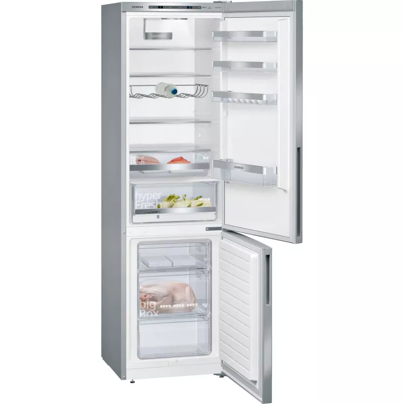 Frigorífico combinado independente Siemens KG39EALCA iQ500, 201 cm de altura, classe de eficiência energética C, prateado