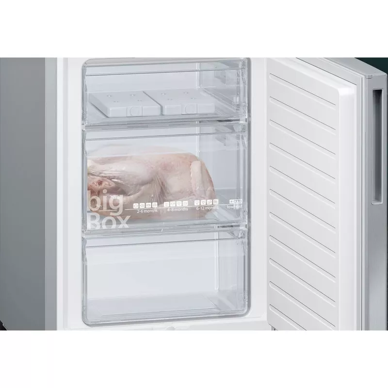 Frigorífico combinado independente Siemens KG39EALCA iQ500, 201 cm de altura, classe de eficiência energética C, prateado