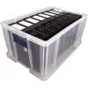 Conjunto bónus Fellowes ProStore 2 caixas de arrumação, 3 peças, 17 L cada, transparente, PP resistente a impactos 7731301