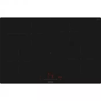Placa de indução Siemens EH801HFB1E iQ300 80 cm preta, encastrada a nível (integrada)