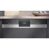 Máquina de lavar loiça semi-integrada Siemens SX53ES22CE iQ300, 60 cm, 13 conjuntos de louça, classe de eficiência energética E, Home Connect, AquaStop, InfoLight, aço inoxidável