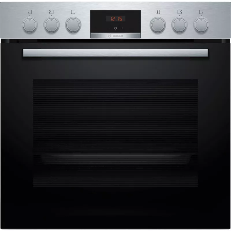 Conjunto de forno encastrável e placa vitrocerâmica Bosch HND415LS62, 71L, 7 funções, aço inoxidável