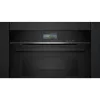 Siemens CS736G1B1 iQ700 Forno compacto de encastrar com função de vapor, 47 L, ecrã tátil TFT, Home Connect, preto