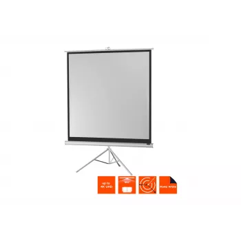 Tela de projeção com tripé celexon Economy 133 x 133 cm White Edition